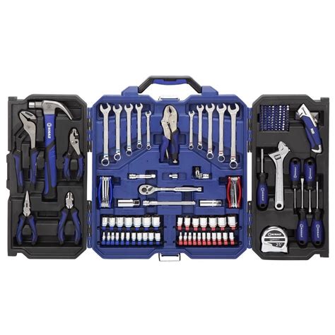 113 piece kobalt tool set with metal tool box|kobalt tool packages from lowe's.